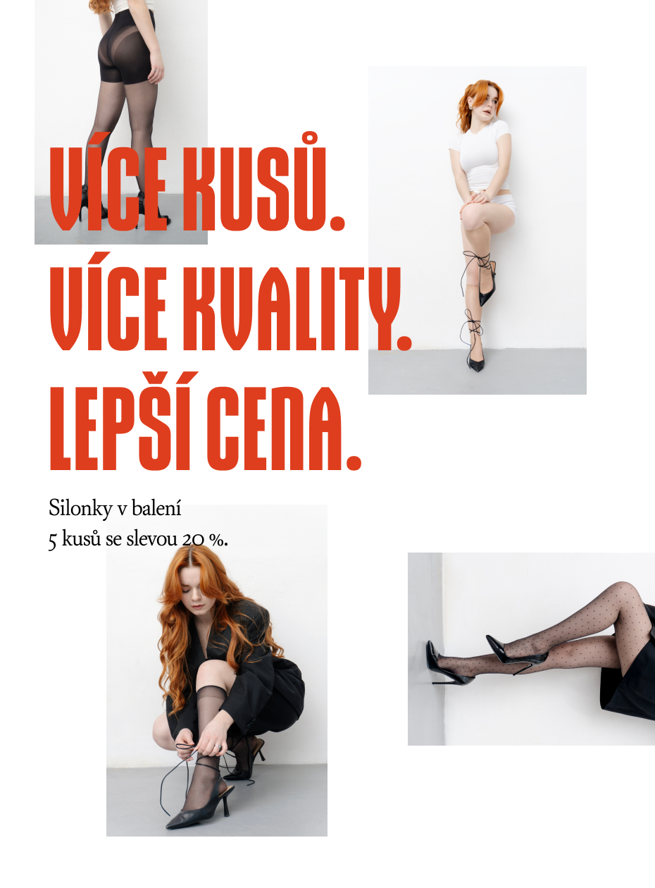 5 PACK: Punčochy proti celulitidě | nadotec DOKONALOSTI | 50 DEN