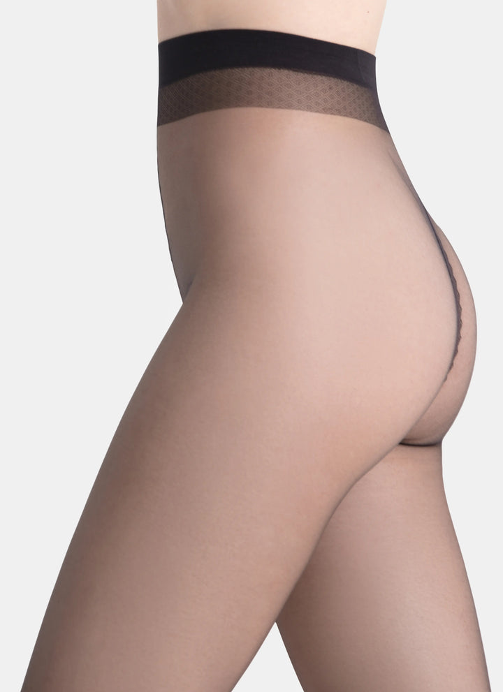 5 PACK: Velmi transparentní punčochy | nadotec JEMNOSTI | 8 DEN černá