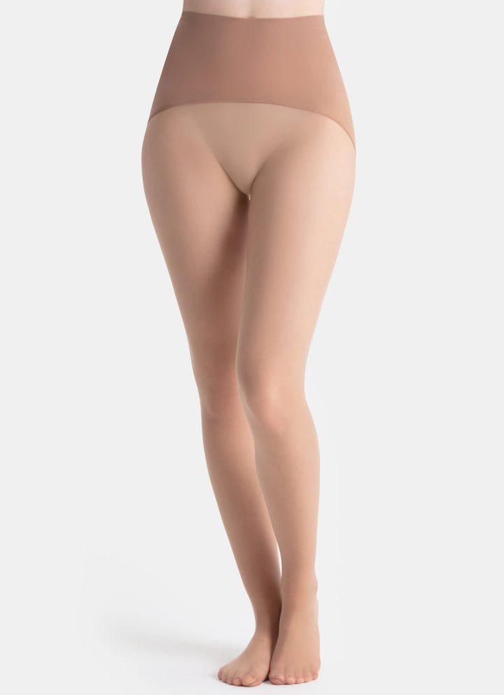 Punčochy s vysokým pasem | nadotec ELEGANCE | 30 DEN béžová