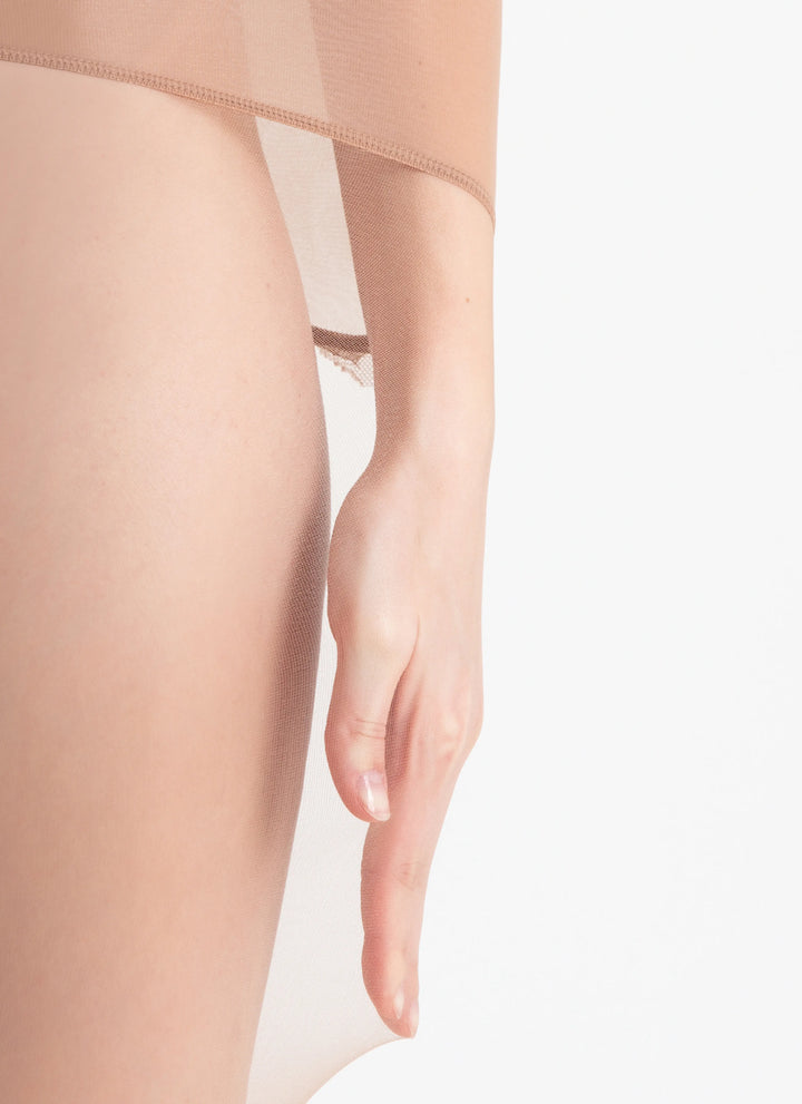 Punčochy s vysokým pasem | nadotec ELEGANCE | 30 DEN béžová